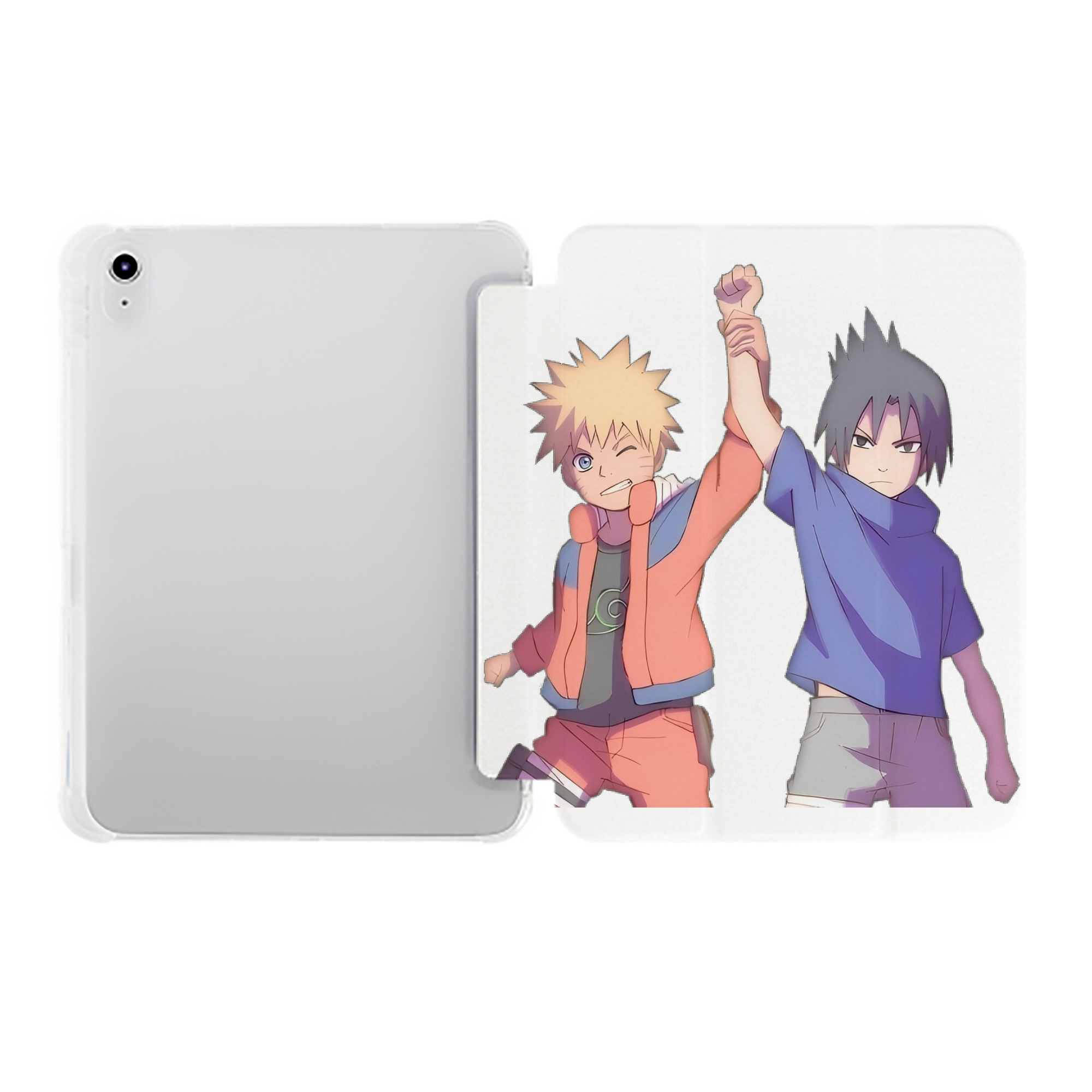 （画像用） NARUTO -ナルト- うちは サスケ Uchiha Sasuke IPad ケース ペン収納付き 三つ折りスタンド PUレザー×シリコン 対応機種9.5/10.5/10.9インチ